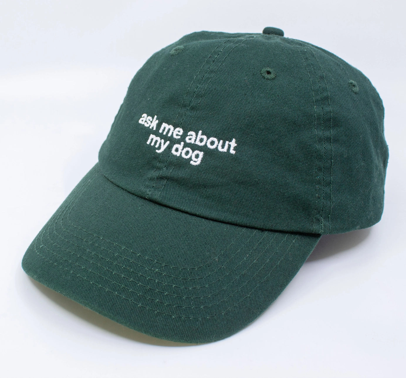 Ask me about my dog - casquette - vert
