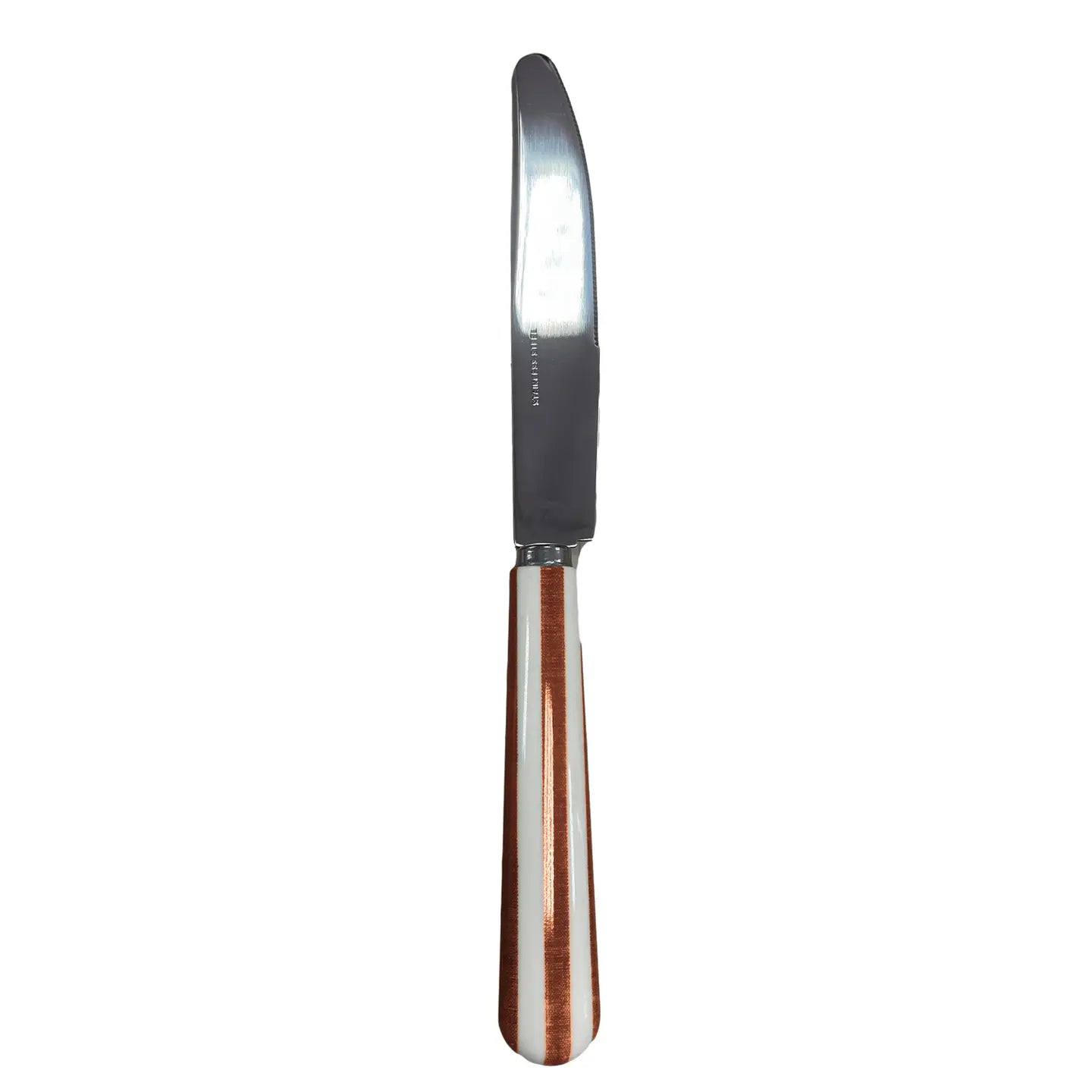 Couteau Leo Rayure Moka En Inox