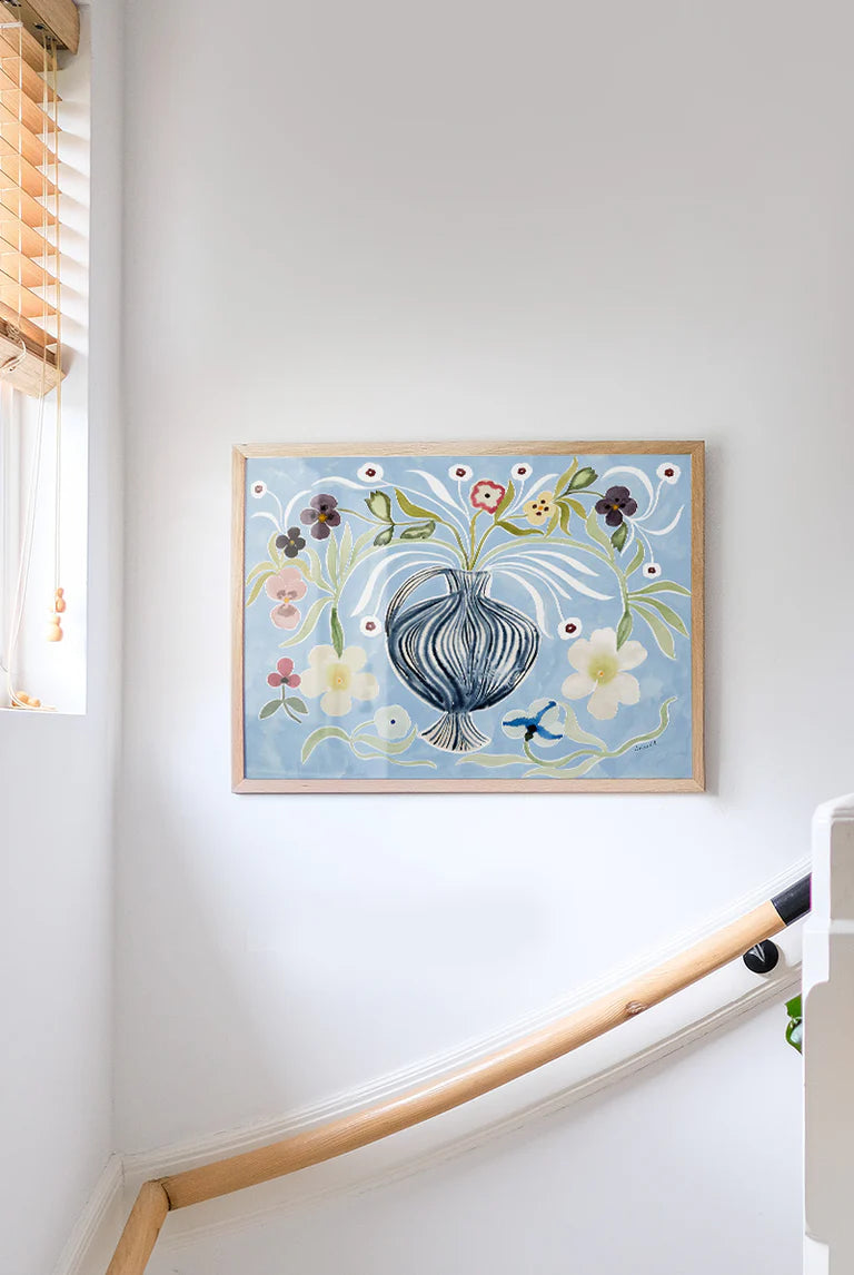 Print La Poire Blue Flora
