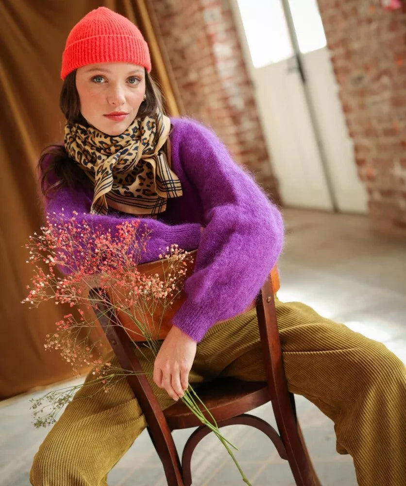 Foulard - Léopard camel