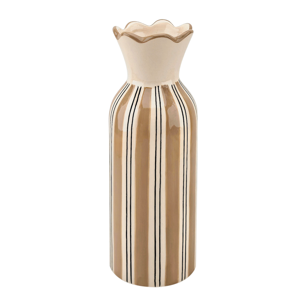 Vase Colorette Rayure Beige