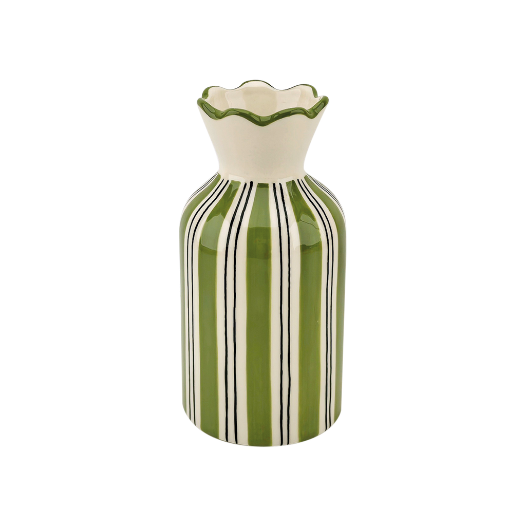 Vase Colorette Rayure Kaki