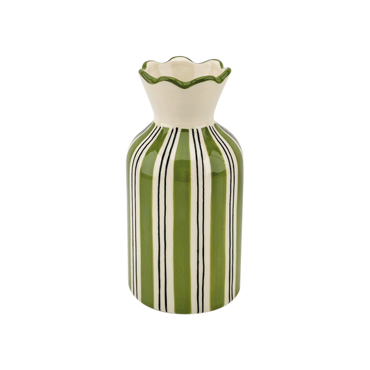 Vase Colorette Rayure Kaki