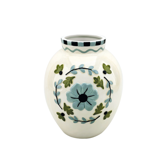 Vase Yoshi Bleu