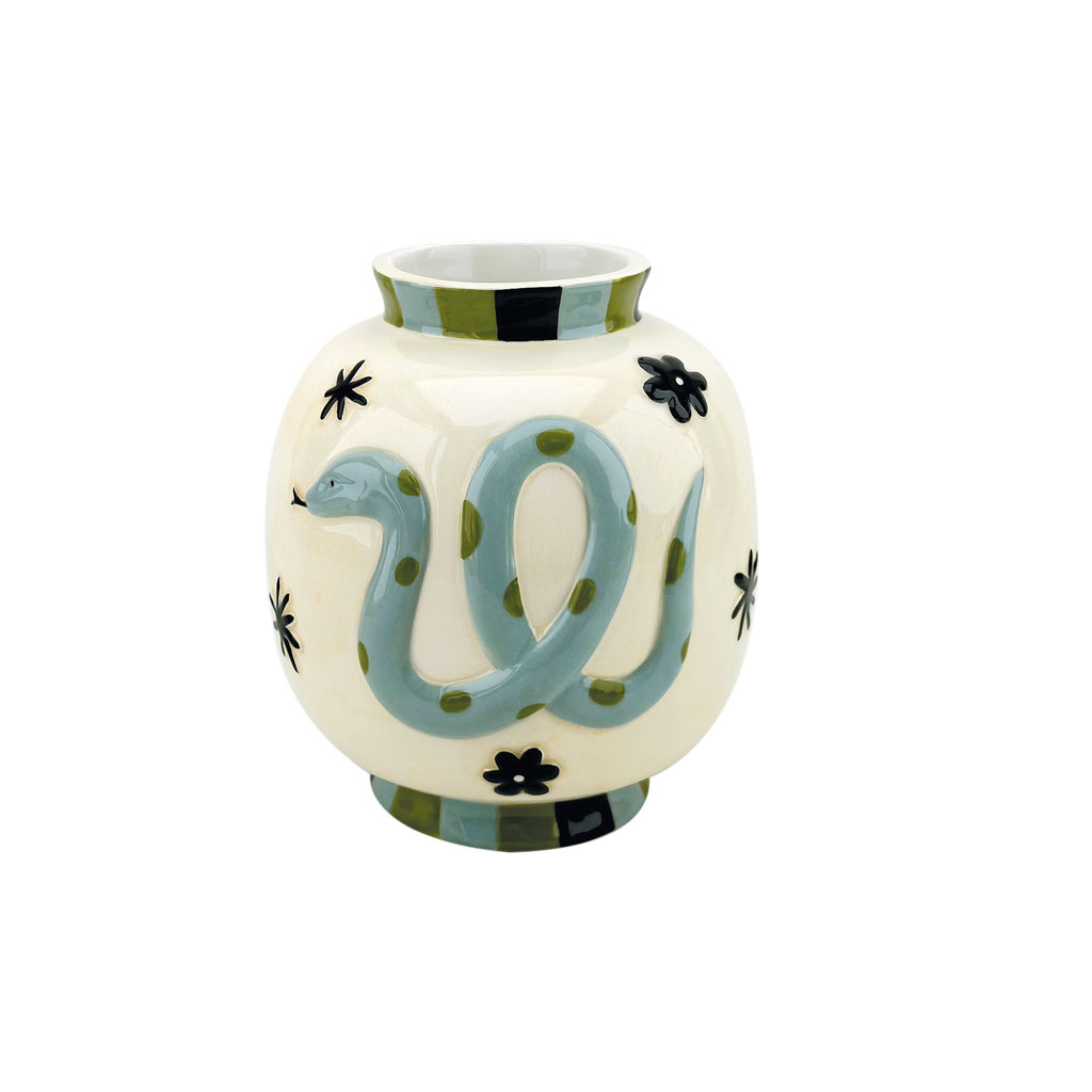 Vase Serpent Bleu