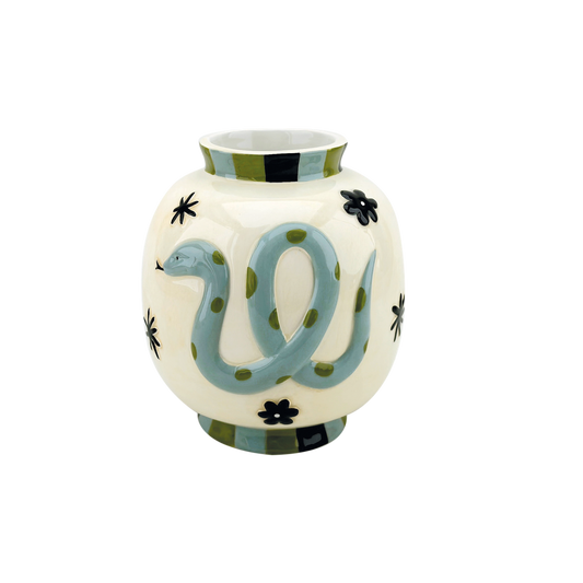 Vase Serpent Bleu