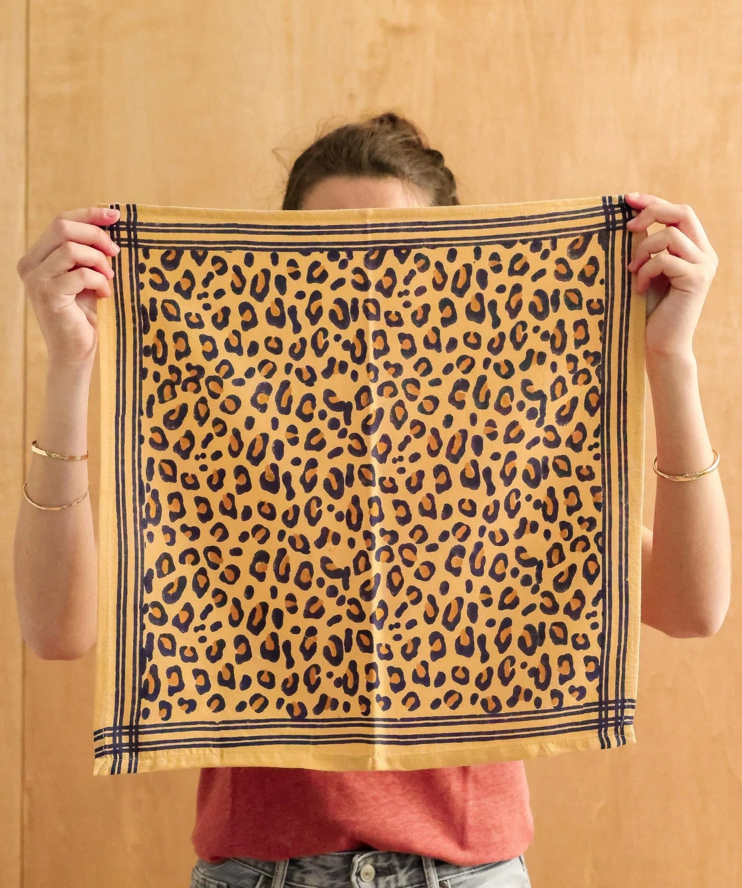 Petit Foulard - Léopard Camel