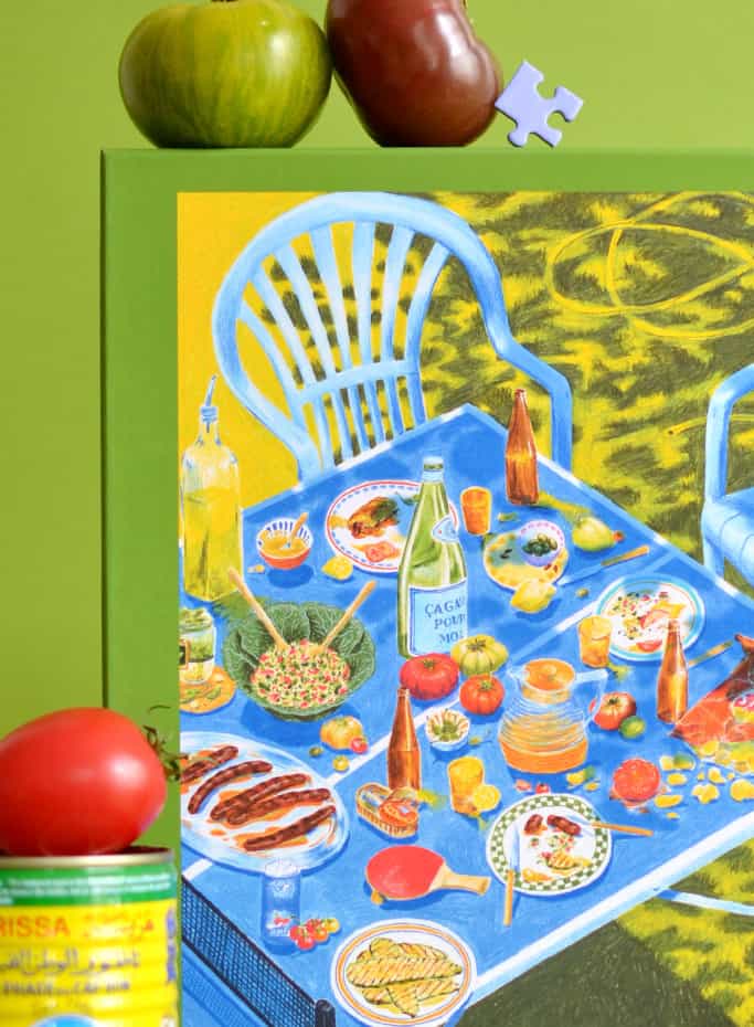 Jour Férié Puzzle Manger Dehors