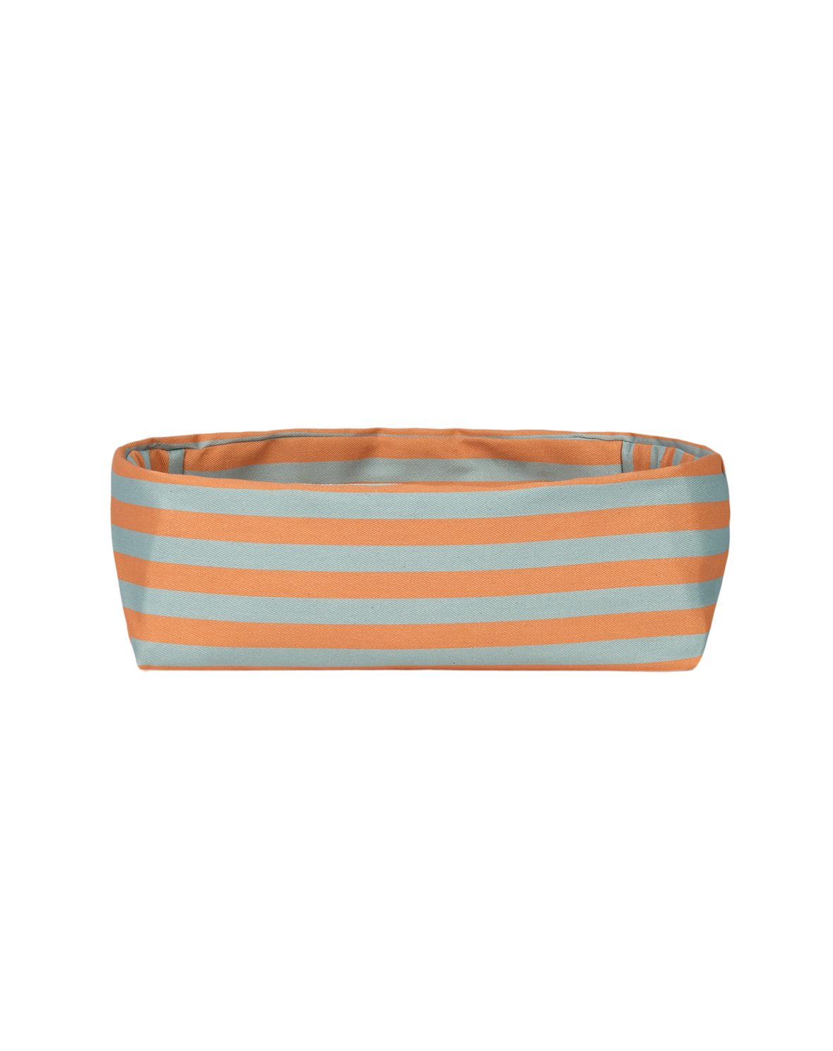 Panier à Pain Orange Bleu Rayure