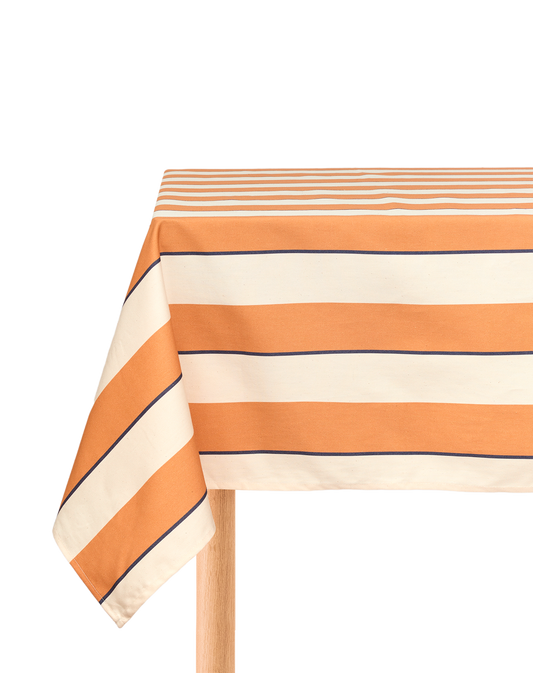 Nappe Sarga Orange Cabana Rayure