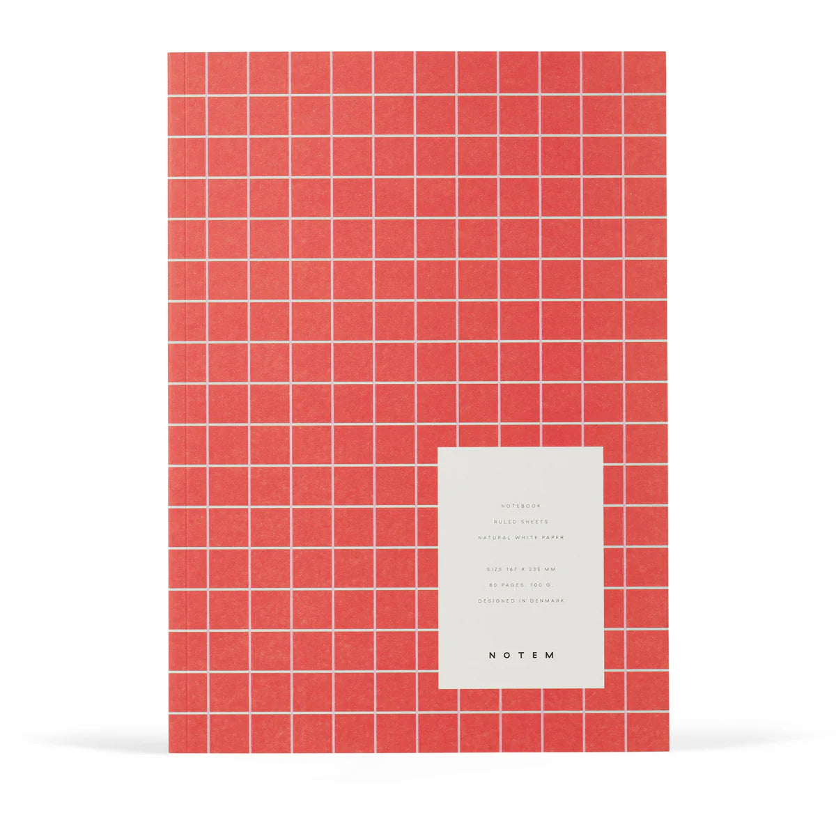 Notem Vita Notebook medium - Orange Grid