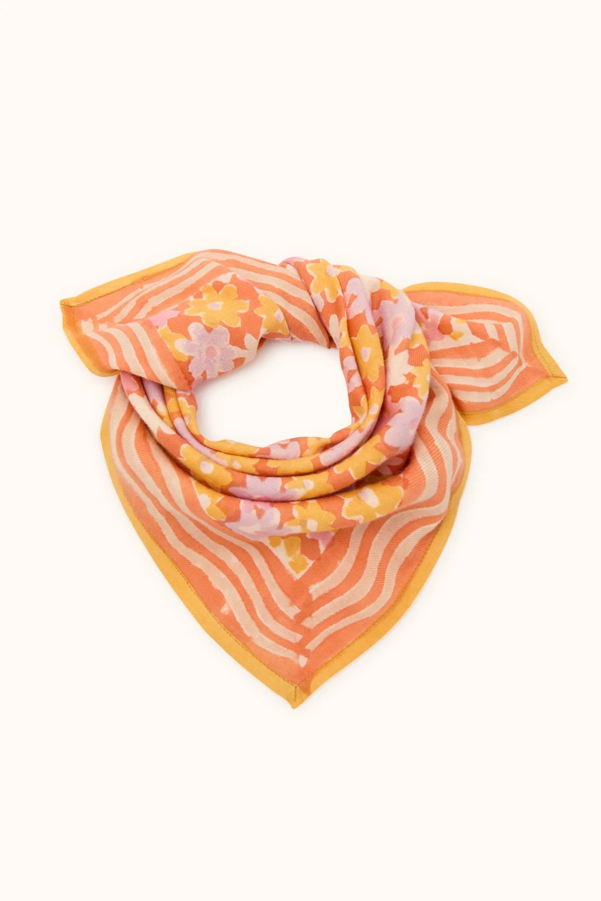 Foulard Manika - Paquerette Orange