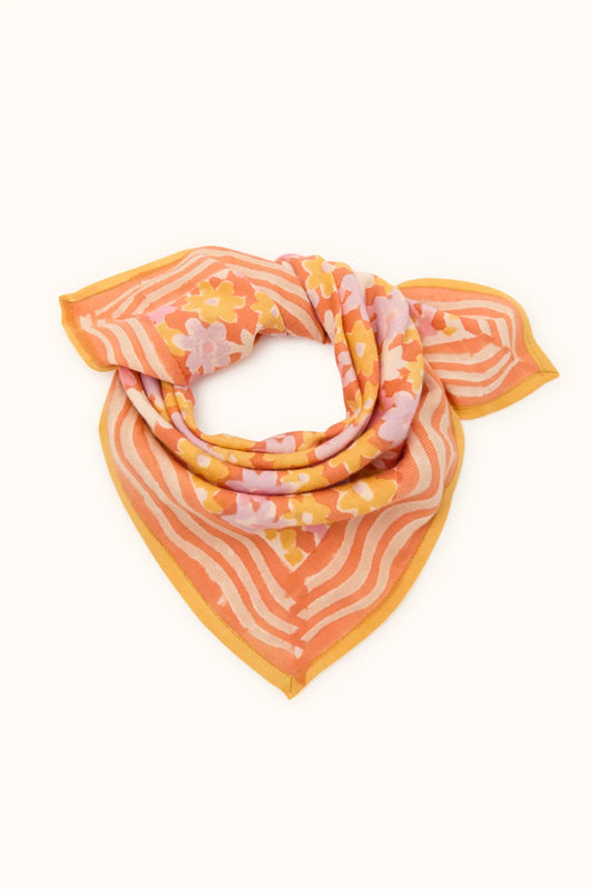 Foulard Manika - Paquerette Orange
