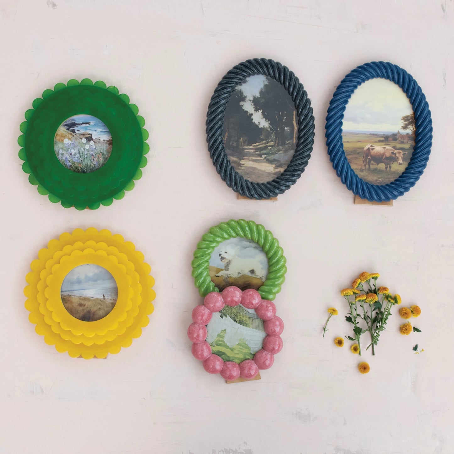 Cadre Rond Scalloped