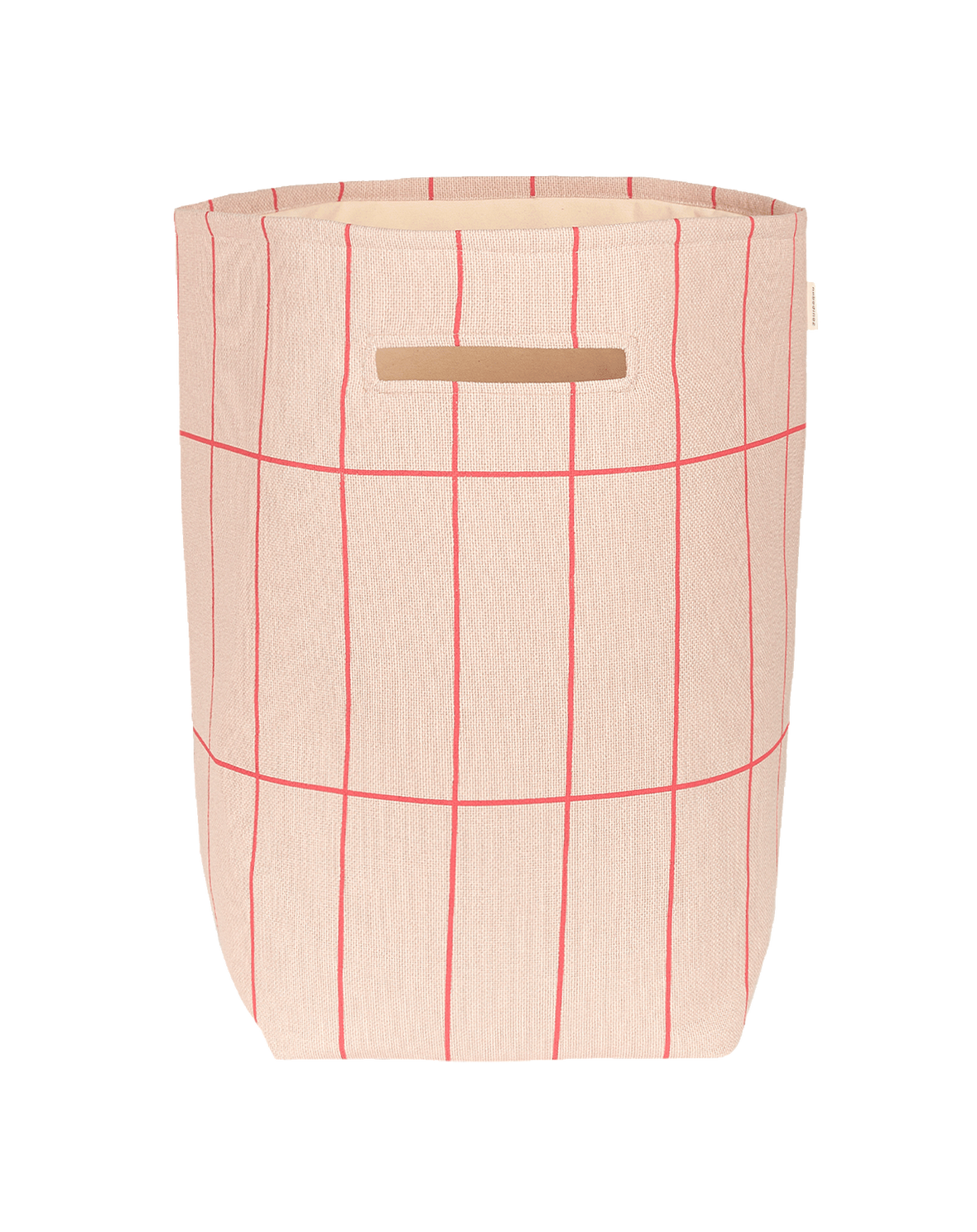 Grand Panier de Rangement Rose Rouge Grille