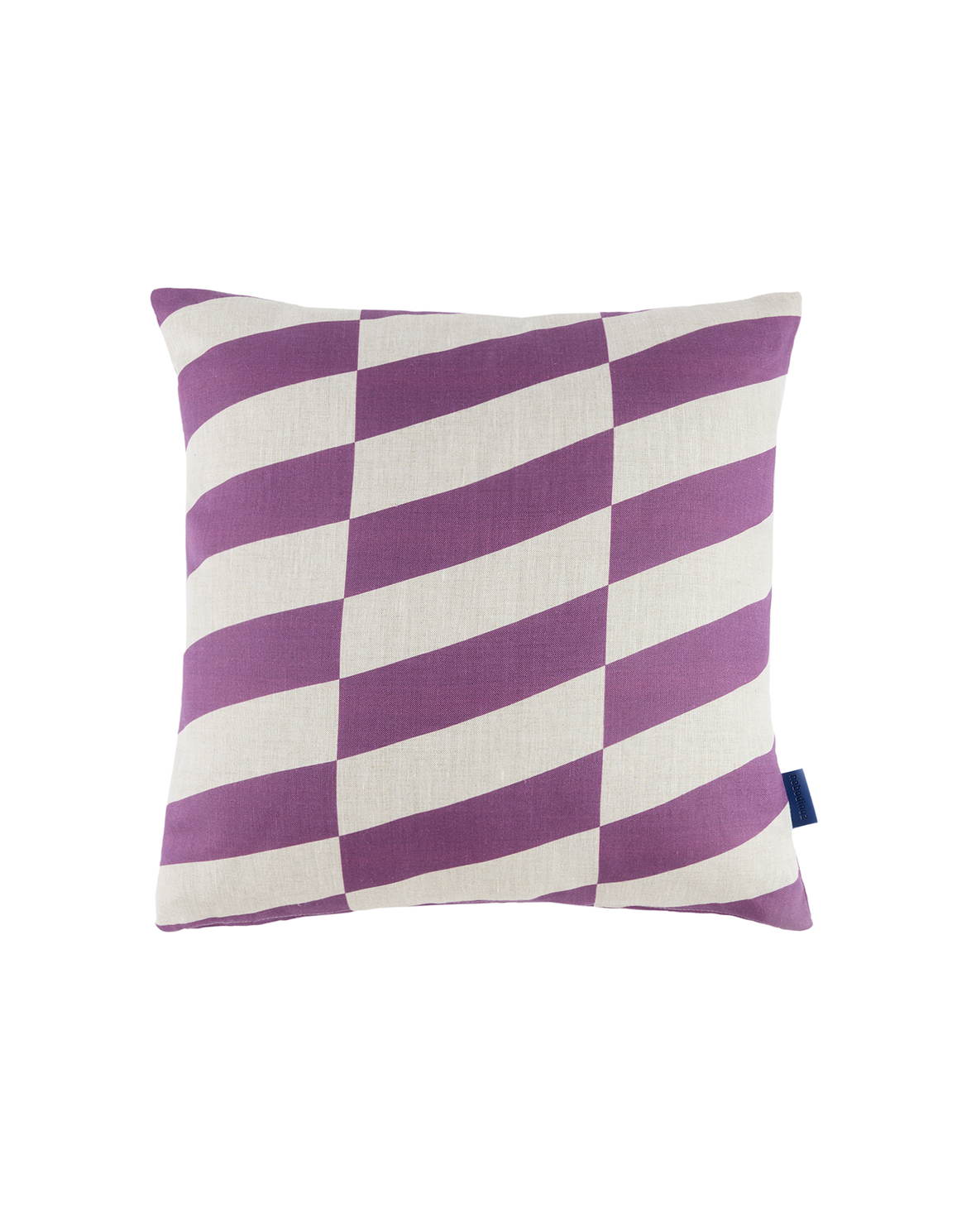 Coussin Stanley Carré Mauve Carrelage Diagonal