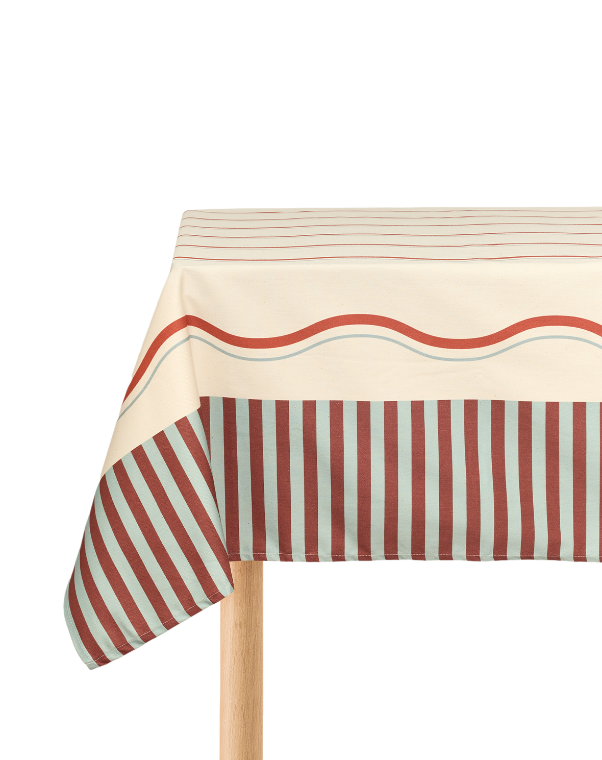 Nappe Sarga Rouge Bleu Vague