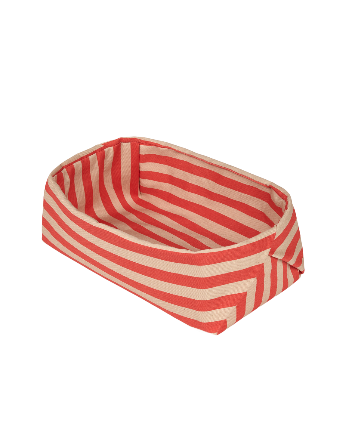 Panier à Pain Rouge Rayure
