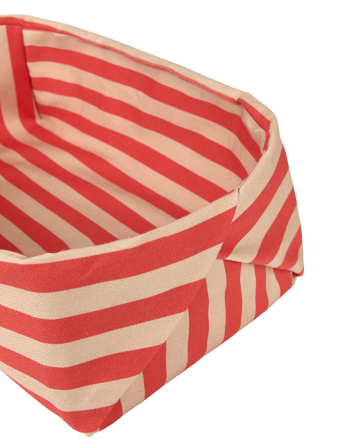 Panier à Pain Rouge Rayure