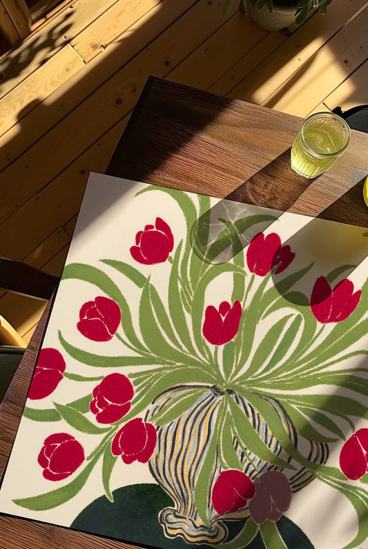 Print La Poire Tulips