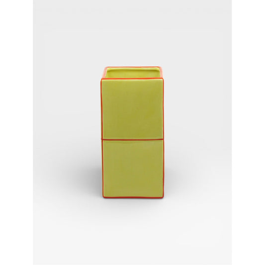 Vase Double Tile Jaune/Orange